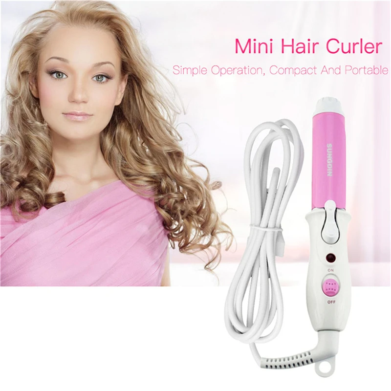 Мини Путешествия Электрический бигуди для волос керамические щипцы завивки