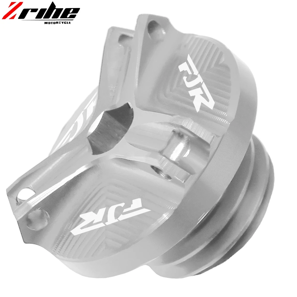 Для Yamaha TTR 1300 FJR1300 ABS 2001- аксессуары для мотоциклов Запчасти с ЧПУ масляный наполнитель крышка штепсельная крышка для FJR 1300 - Цвет: Серебристый