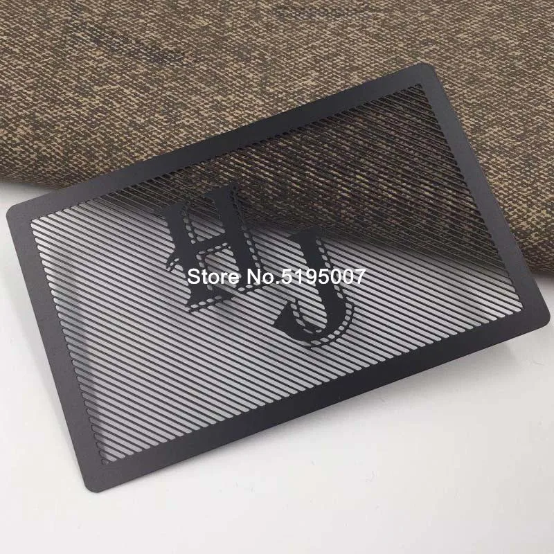 Kup Hurtowa Nazwa Własna Wycinana Laserowo Metalowa Wizytówka