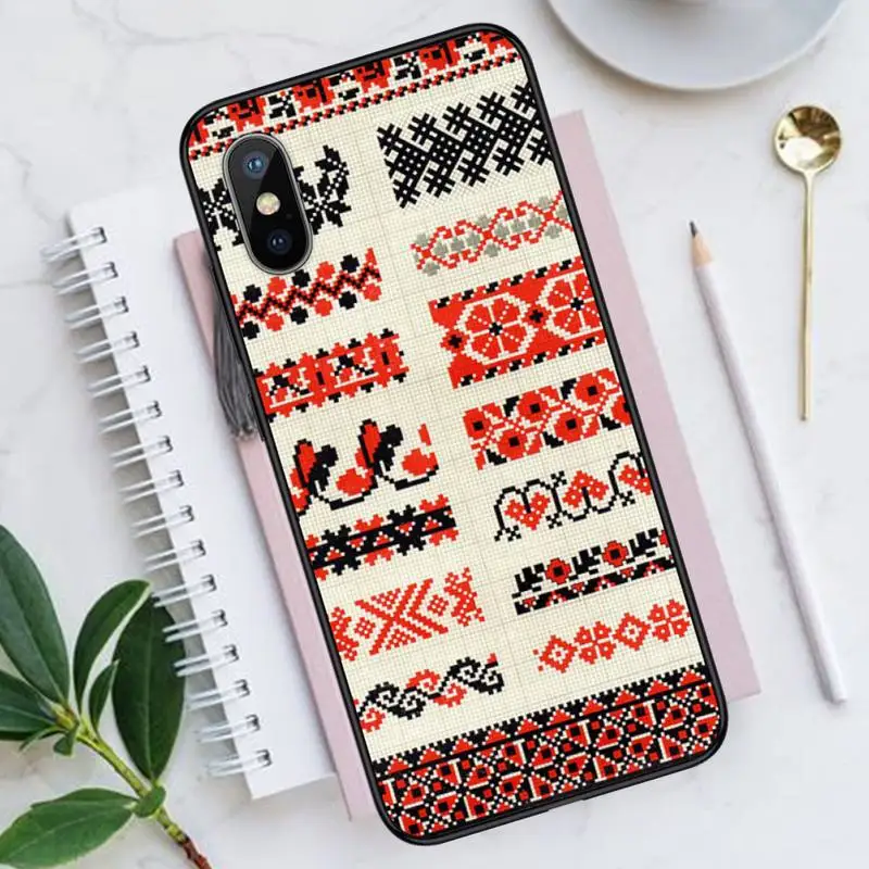 

Great Ukraine Ornament pattern Phone Case for iPhone 11 12 mini pro XS MAX 8 7 6 6S Plus X 5S SE 2020 XR