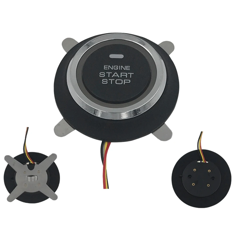 

12V Switch Start Decorative Auto Parts Replacement Engine Start Stop Switch 3-Wire Keyless Entry Ignition Switch