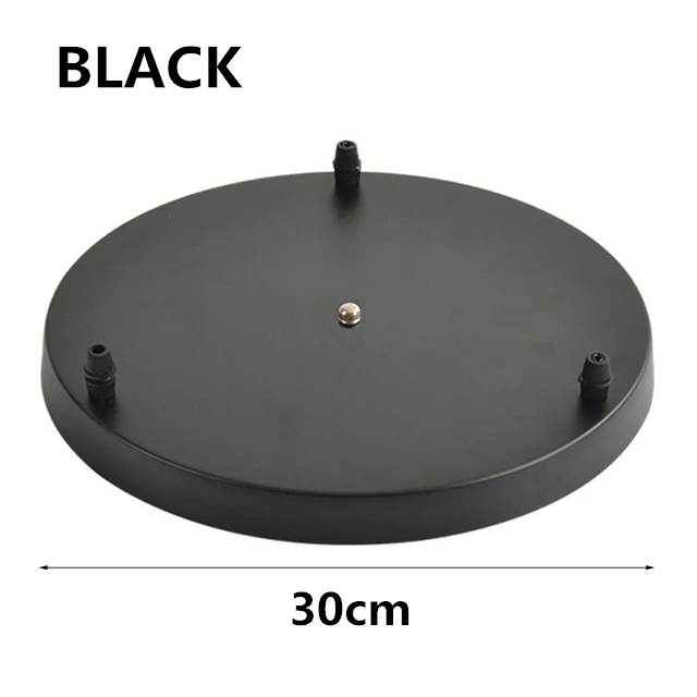 3-Black-Round Мульти-ожерелье с подвеской в виде головы лампы шасси длинная полоса 3 отверстия с типом спайки Round 3/4/5/6 отверстий шасси поверхностного монтажа пластина подвесной светильник аксессуар - Цвет корпуса: 3-Black-Round