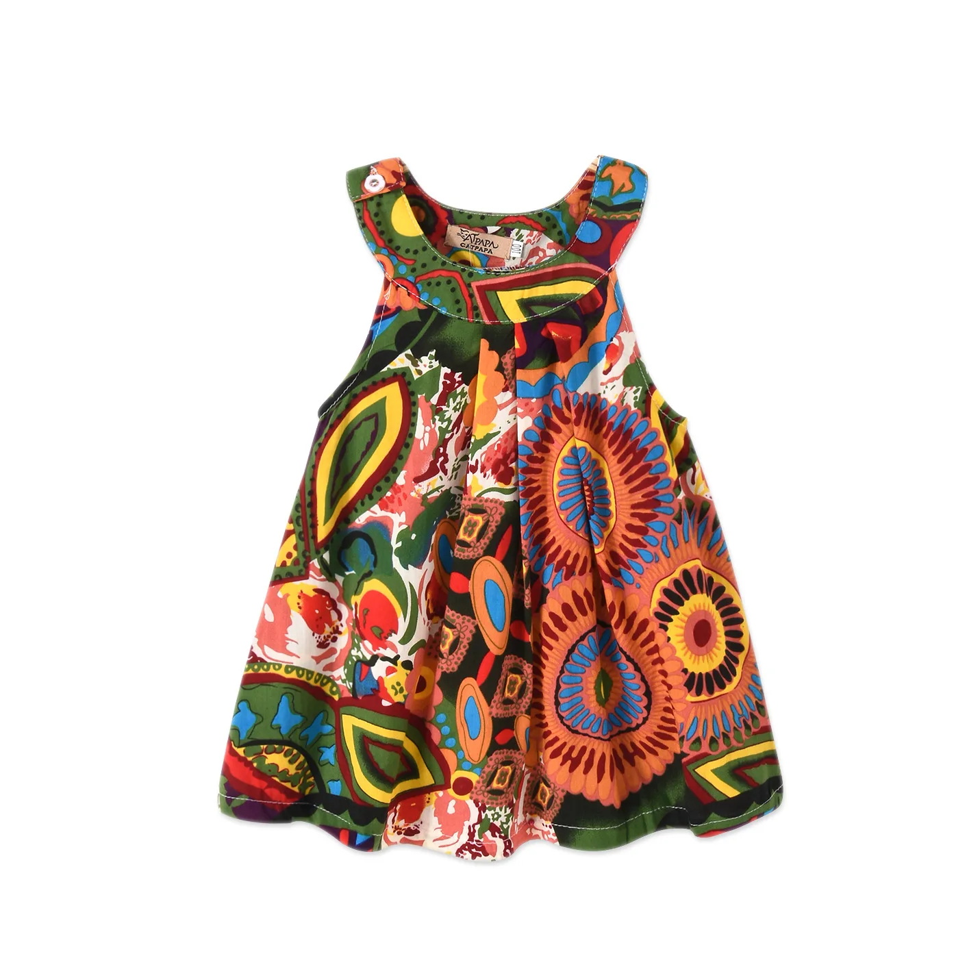 HOT children ins floral sleeveless dress with shoulder-straps of the girls kids Princess evening competition | Детская одежда и