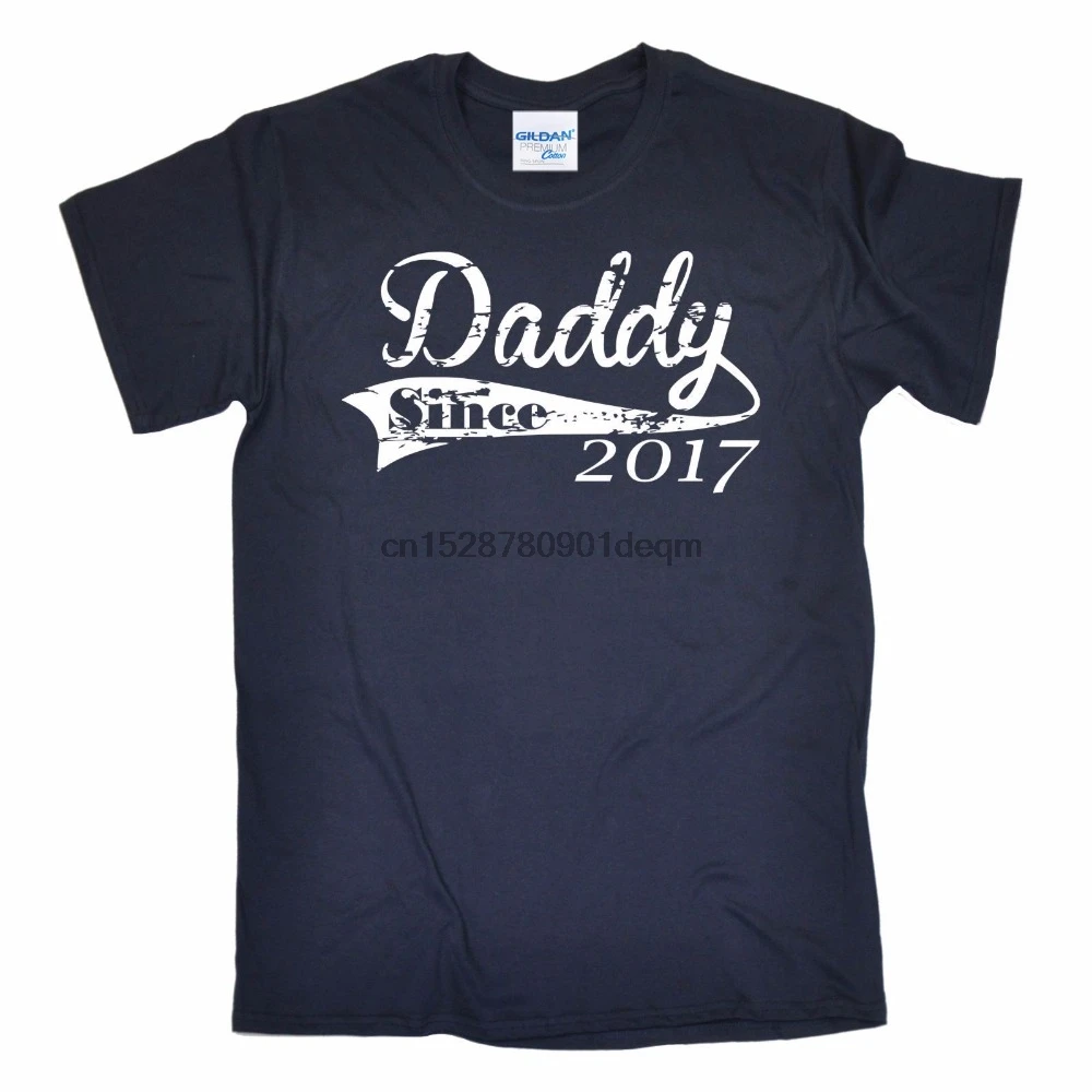 Дизайн футболки Повседневное Прохладный Daddy Since папа рождения отцов