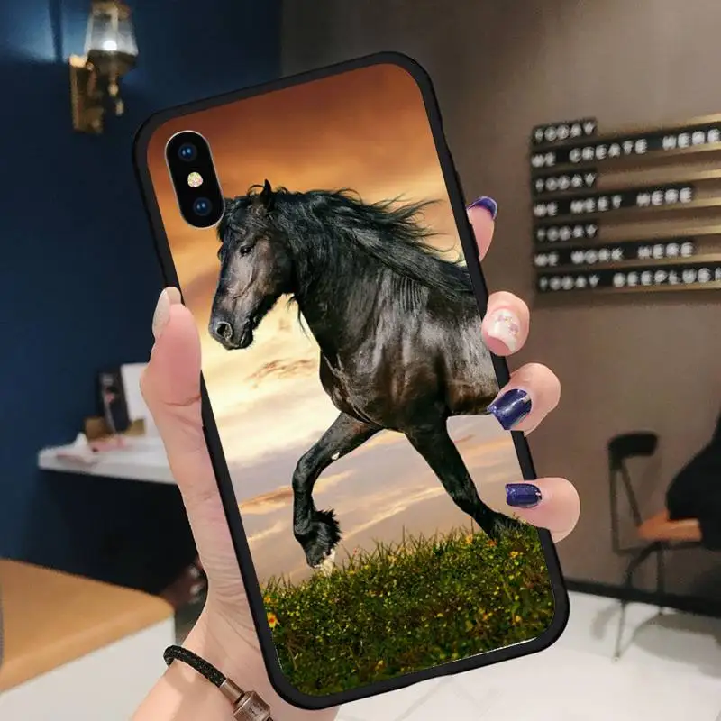 

horse animal Mobile accessories Phone Case for iPhone 11 12 pro XS MAX 8 7 6 6S Plus X 5S SE 2020 XR