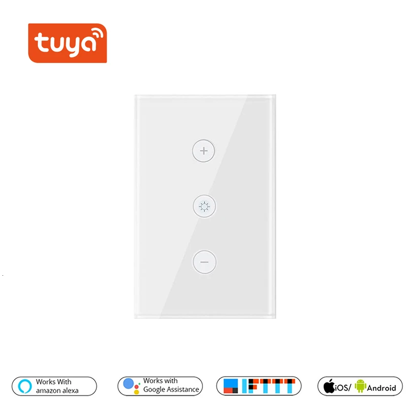 Wifi умный светильник диммер настенный сенсорный выключатель стандарт ЕС/США