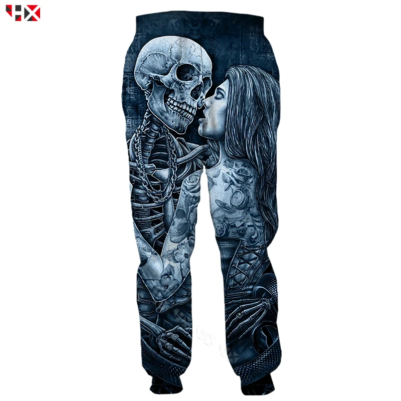 Штаны спортивные мужские и женские с 3D-принтом на Хэллоуин X506 брюки рисунком