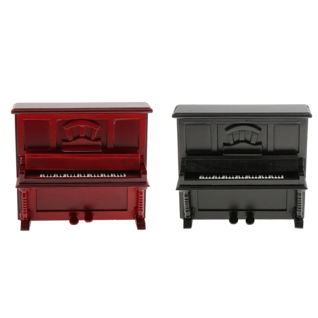 

1/12 деревянное классическое пианино для кукольного домика, модель сцены, мебель, игрушки
