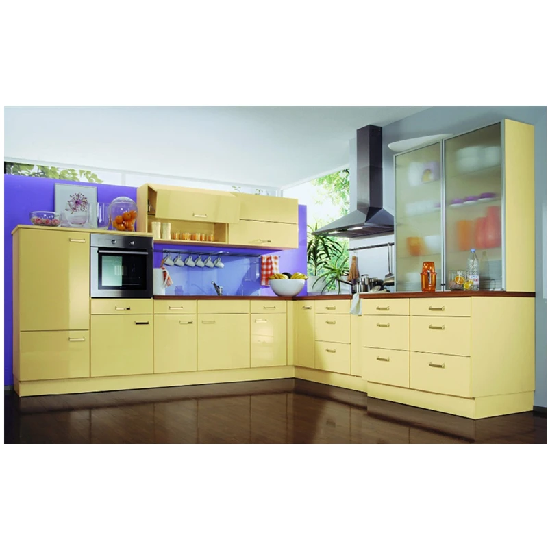 Яркий желтый цвет современный дизайн кухонный набор K021|modern kitchens designs|set coloresset kitchen