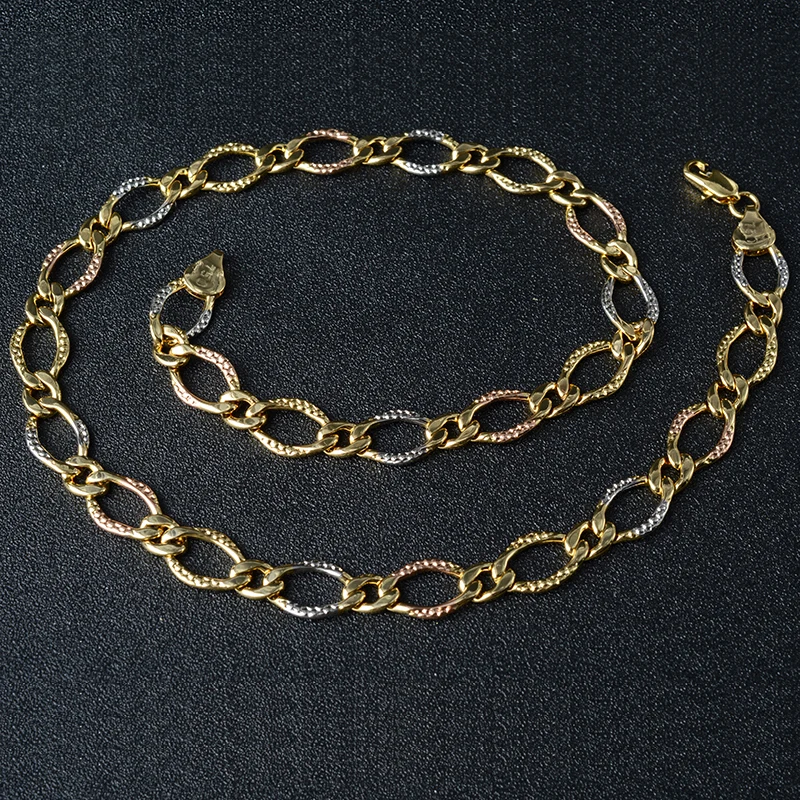 Ювелирные изделия Sunny Jewelry 2021 модное трехцветное ожерелье из меди цепочка для