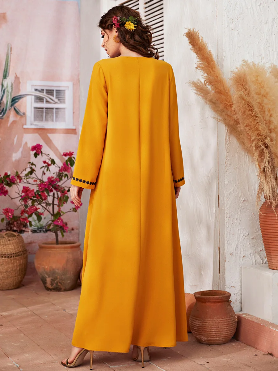 Платье женское Abaya Дубай пакистанский Турция ислам арабский мусульманский