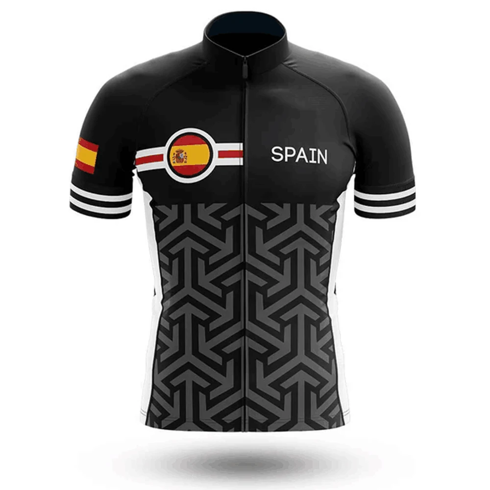 2020 pro TEAM Spain maillot ciclismo hombre verano Джерси с коротким рукавом летняя быстросохнущая