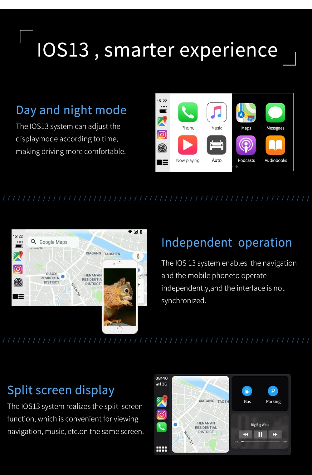 Горячая Распродажа Carlinkit USB внешний порт Carplay для Android Автомагнитола сенсорный экран с системой iOS Carplay Новая версия обновления