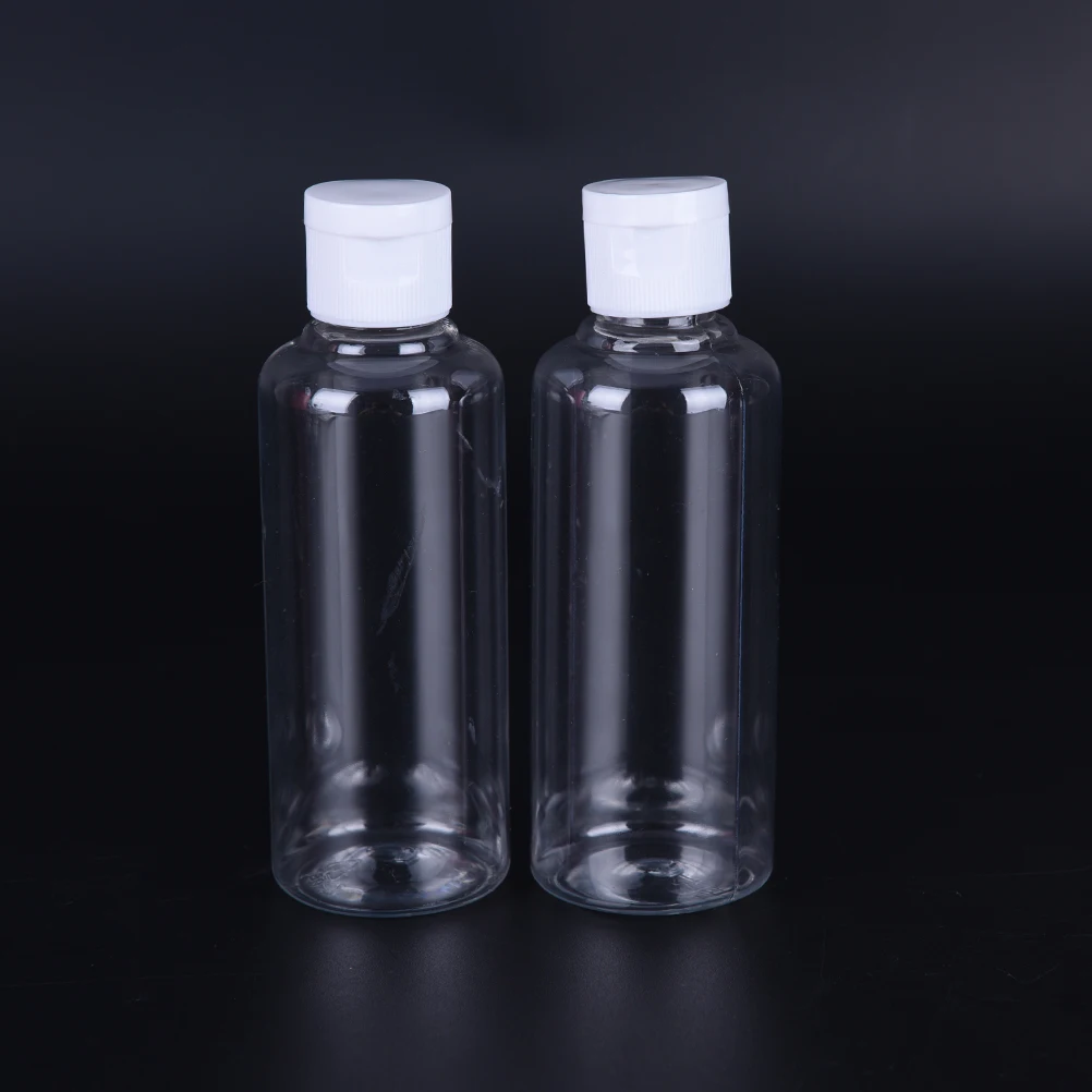 2 шт 100 мл пластиковая пустая прозрачная упаковка для бутылок кристально чистая