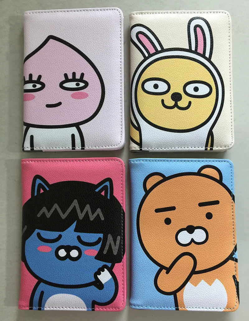 Простой держатель для карт с рисунком из мультфильма папка паспорта сумка мужчин