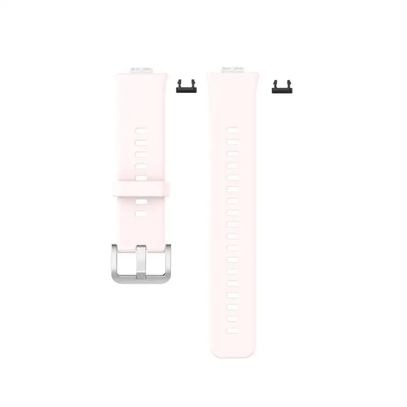 

Watchband Silicone Band Strap With Stainless Steel Buckle Watch Band Replacement Wristband For Huawei Watch Fit Smart Watch