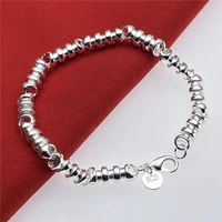 925 sterling silver bracelet bamboo chain pendant suitable for ladies party and wedding jewelry