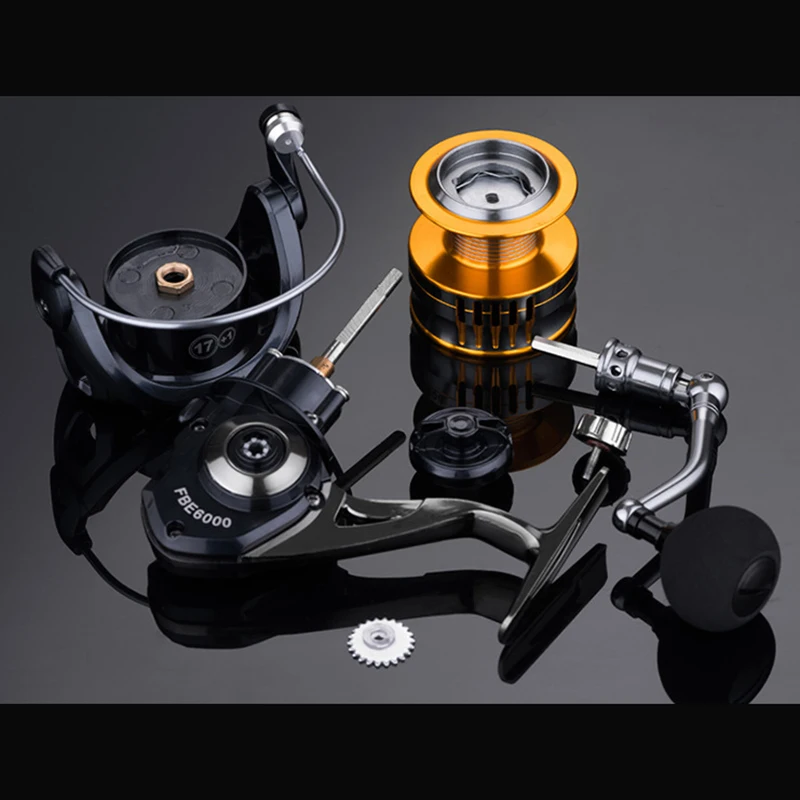 

Fishing Reel 15Kg Max Drag All Metal Spool Spinning Reel 17+1 Bearings Water Resistant 5.0:1 Gear Ratio Spinning Fishing Reel