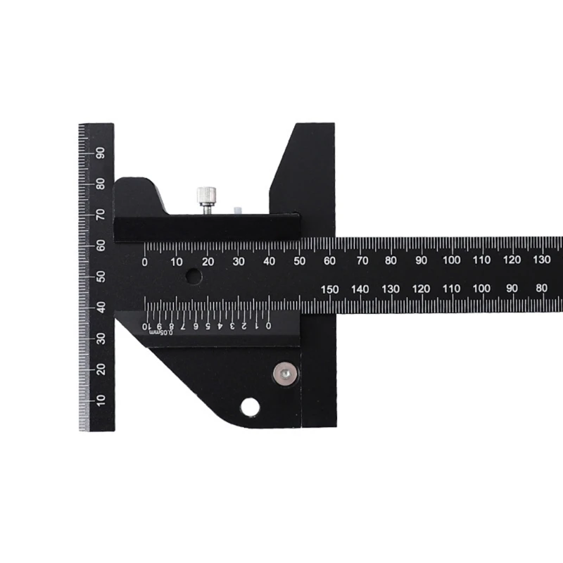 

Aluminum Alloy Scale Metric Measure Scribing Ruler T Shape Woodworking Carpentry Marking Tool Line Drawing Ruler