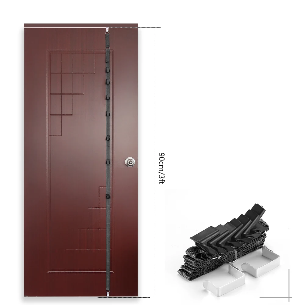 Над Дверные ремни Вешалка крючки Регулируемая шляпа сумка органайзер