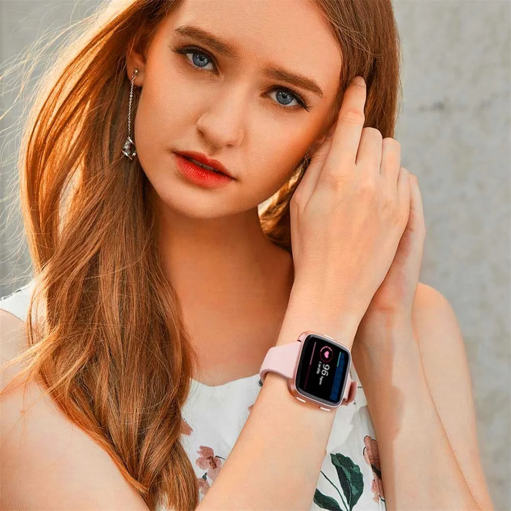 Ремешок Duszake для Fitbit Versa/Versa Lite тонкий силиконовый ремешок мужчин и