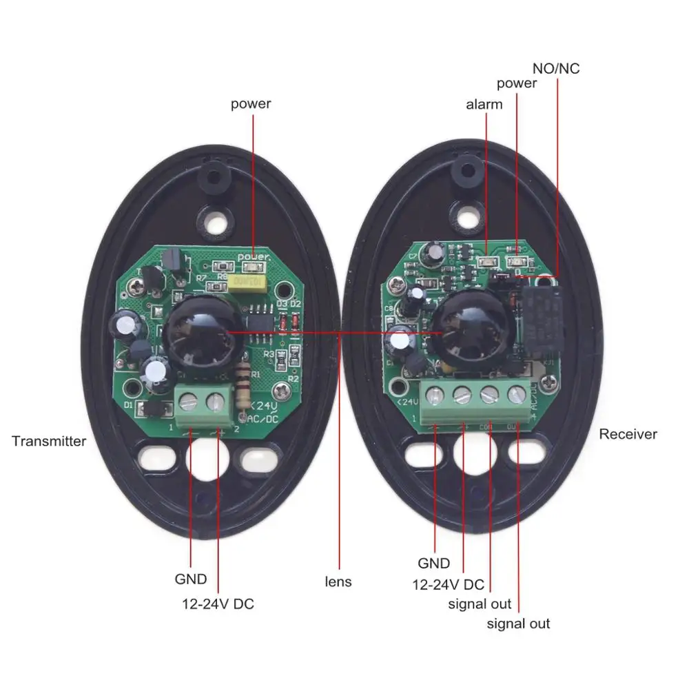 DIYSECUR 2 шт. IP55 автоматический идентификатор света инфракрасный