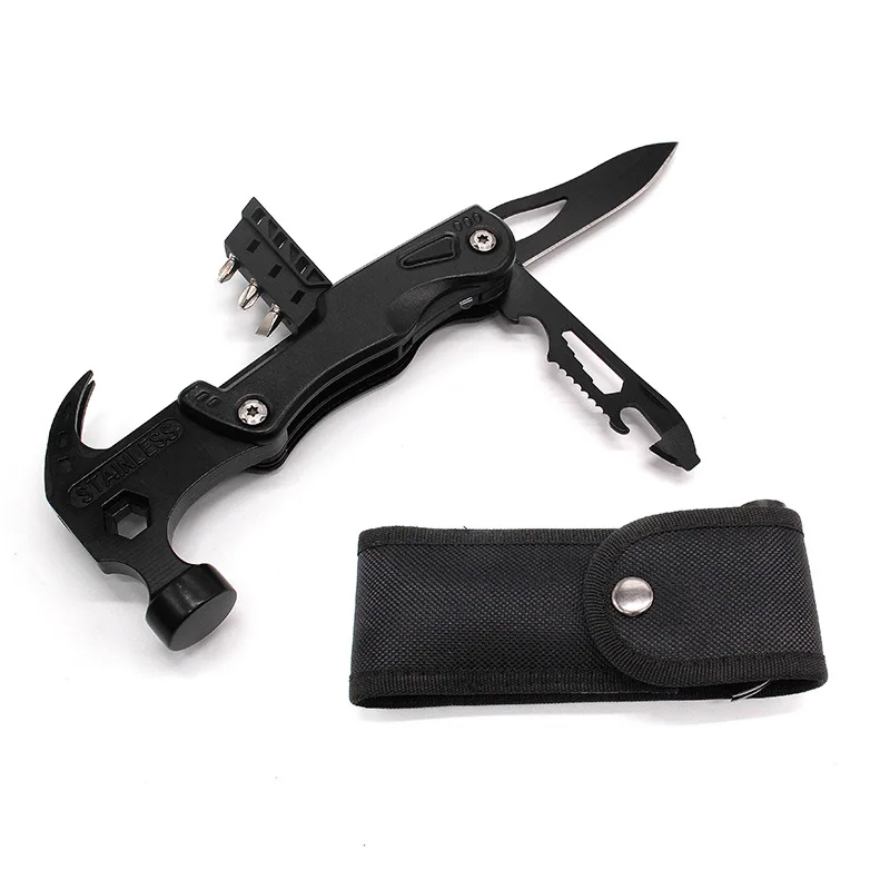 

Multifunctional Claw Hammer Car Escape Broken Window Hammer Outdoor Portable Emergency Hammer Camping LED Light Hammer