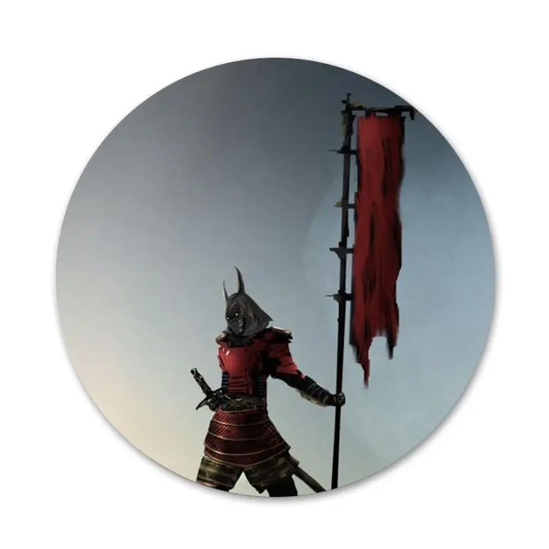 

58mm Japanese samurai soldiers Badge Brooch Pin Accessories For Clothes Backpack Decoration gift