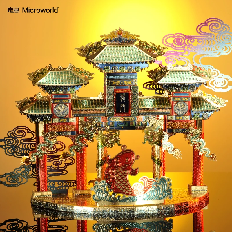 Металлический 3D-пазл Microworld козловая конструкция наборы моделей для сборки