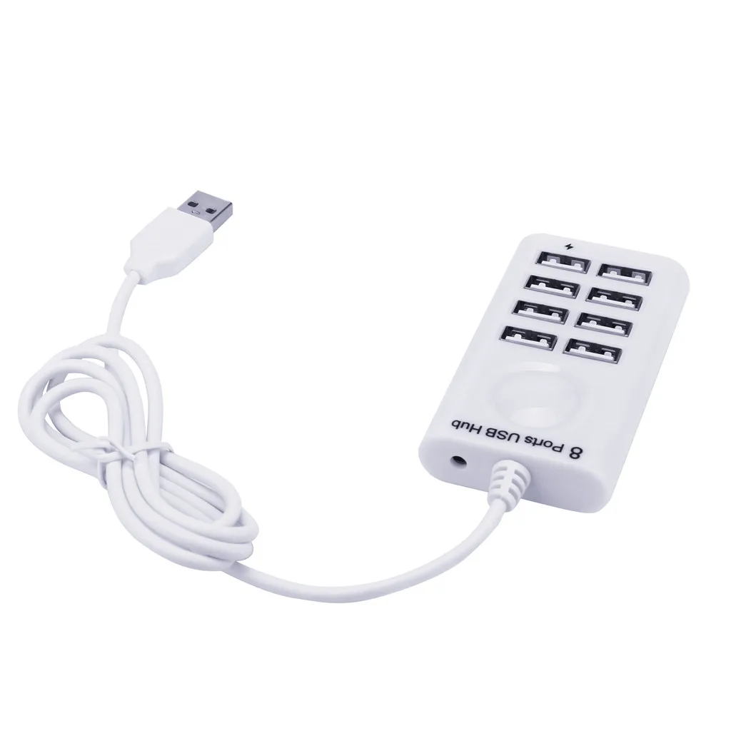 Ouhaobin USB2.0 концентратор высокой Скорость 480 Мбит/с чип 8-Порты и разъёмы для