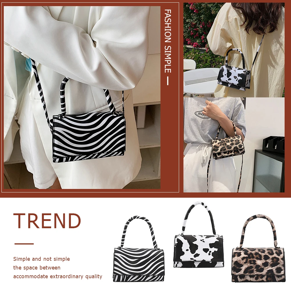 Роскошная женская сумочка из искусственной кожи с принтом зебры простые сумки на