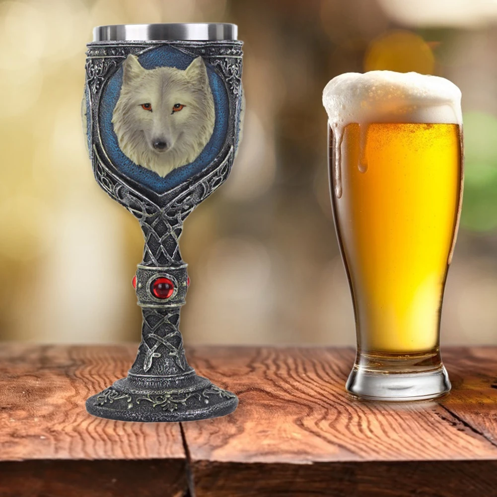 Двухслойная Ретро креативная пивная кружка для питья из смолы забавная бокал