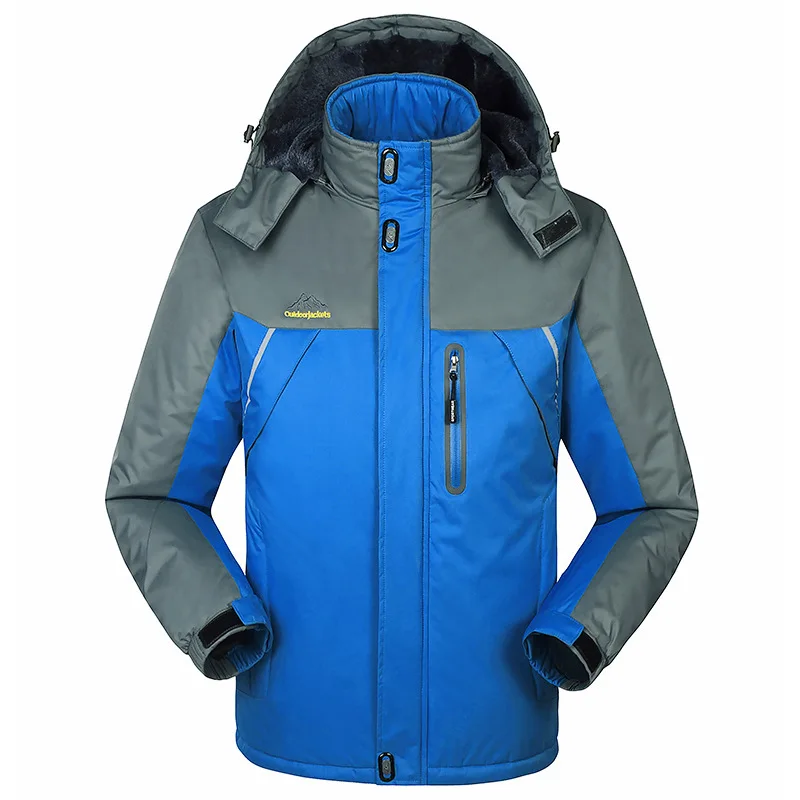 

Winter Jacket Men Women Winter Coat Plus Thick Velvet Warm Waterproof Windbreaker Down & Parka 7XL - 8XL Nice Black / Blue / Red