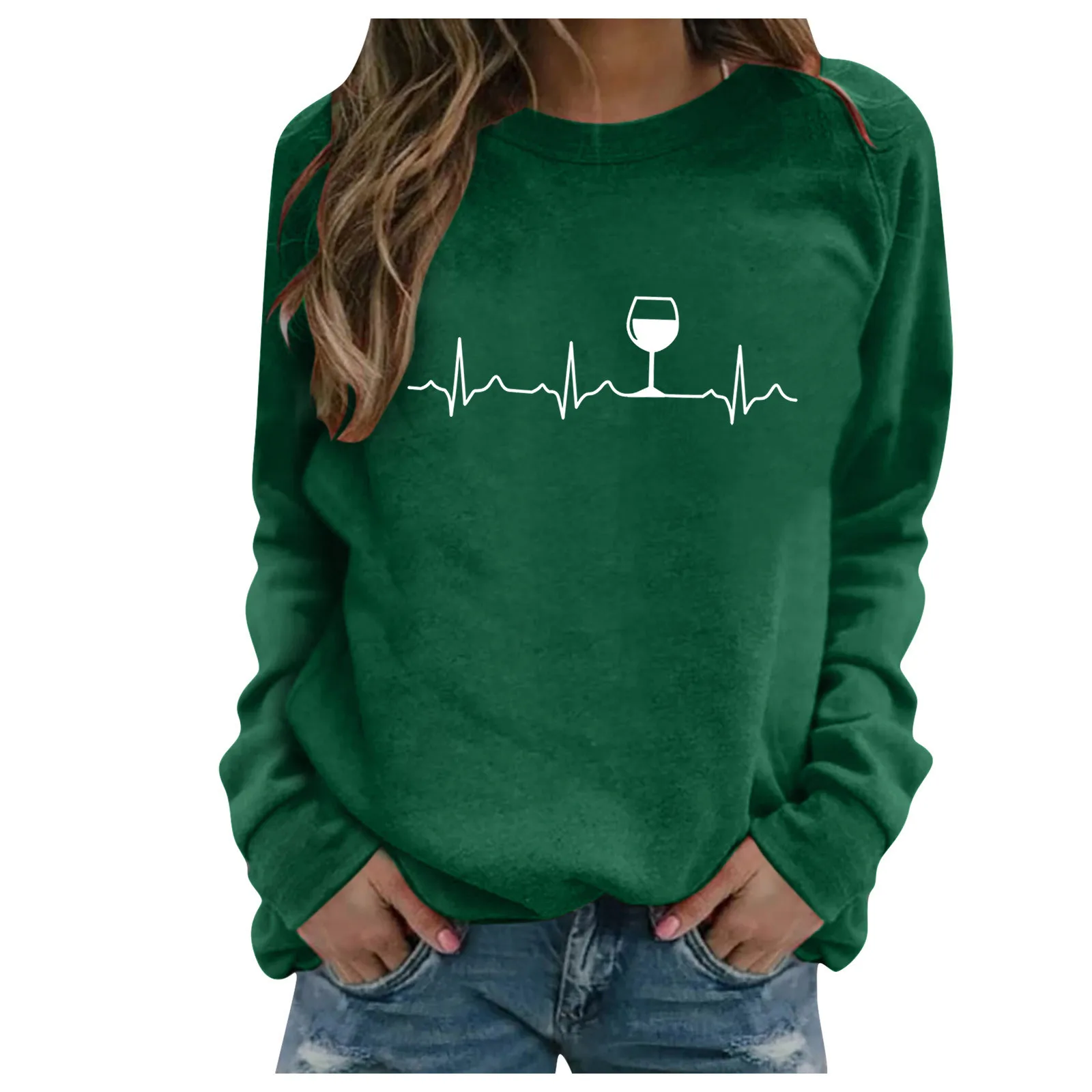 Hoodie Aesthetic Round Neck Sweetshirts Casual Clothes For Women Full Sleeve Ladies Elegant Loose Sweatwear Толстовка Женская