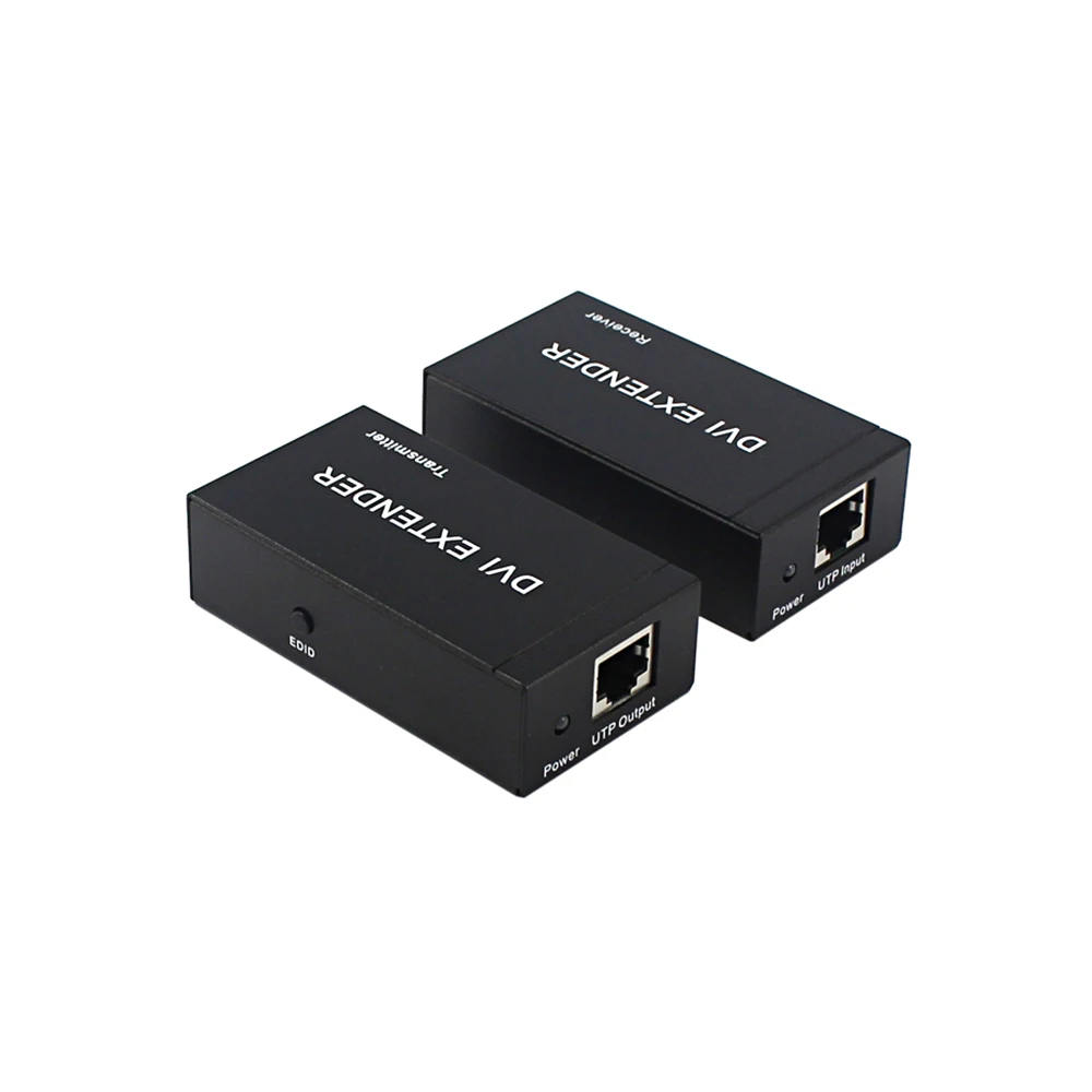 DVI Extender 60m 1080P Over Single Cat-6e/Cat-6 Ethernet Cable Extensor RJ45 Network EU Plug(Transmitter + Receiver) | Компьютеры и