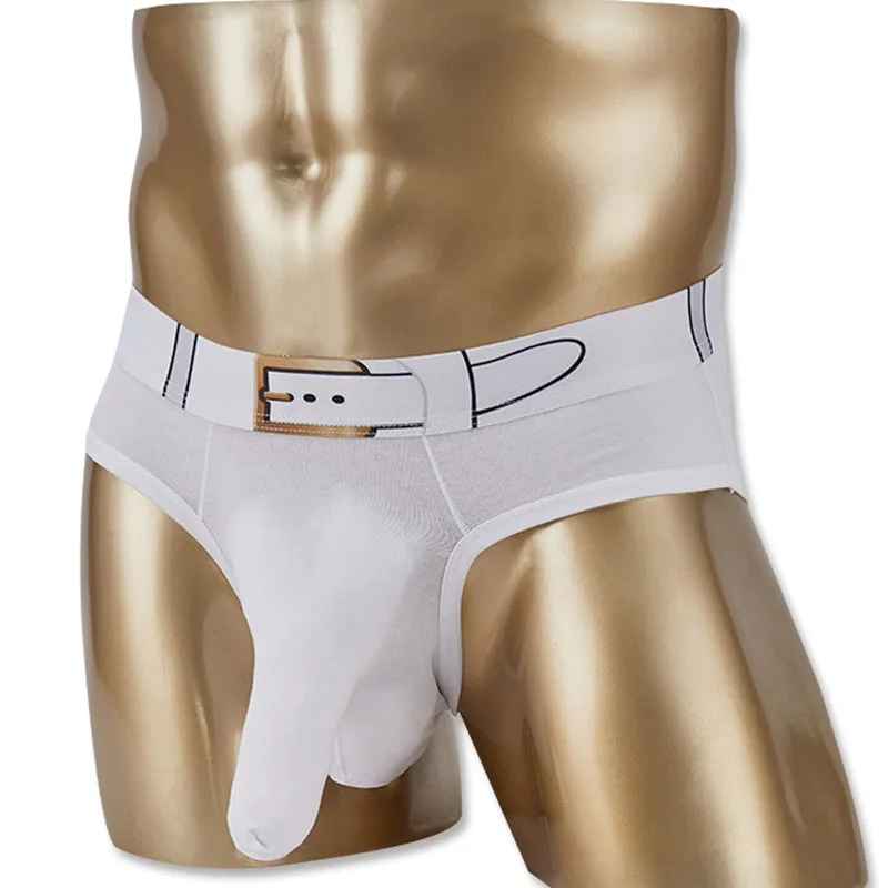 Мужские хлопковые трусы с большим карманом сексуальное нижнее белье со слоном в