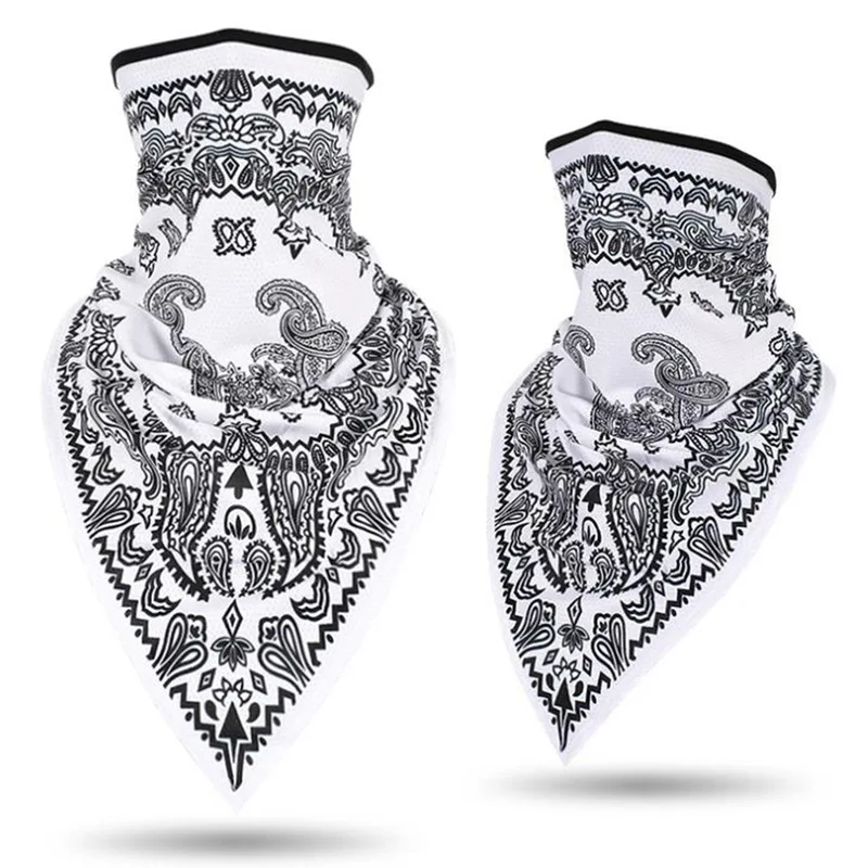 

For Face Mask Neck Cover Balaclava Cycling Bike Ski Outdoor Motorcycle Black Bandana Printed Windproof Riding Scarf Bike part