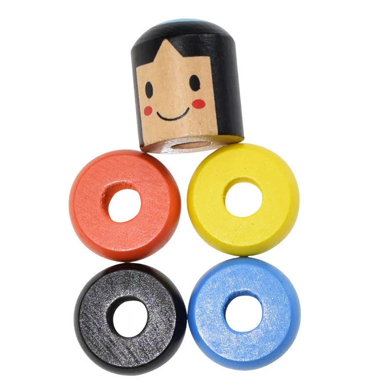 1 Набор Небьющийся деревянный человек Дарума волшебная игрушка фокусы