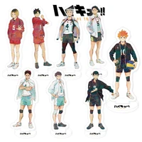 10cm anime haikyuu acrylic stand figures models desk plate decor cosplay action figures desktop character ornaments fans gifts