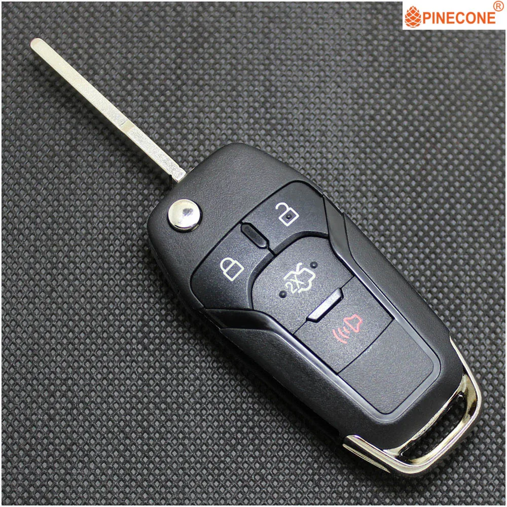 3 and Panic Buttons PINECONE для FORD MONDEO Фокус FUSION MK2 MK7 Ranger Explorer ключ чехол 2/3/4 кнопки HU101 лезвие заменить, автомобильные аксессуары, брелок в виде ракушки - Количество кнопок: 3 and Panic Buttons
