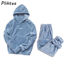 Pijamas Pliktea-conjunto de pijamas de franela para mujer...
