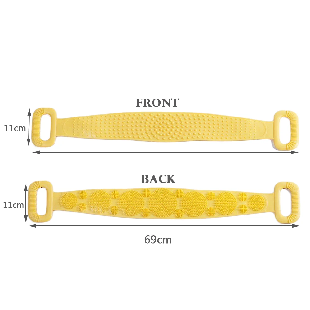Силиконовая щетка для душа тела пояс ванны отшелушивающая Задняя мытья 28 дюймов