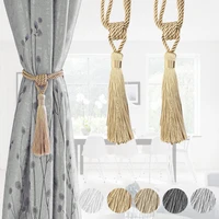 2pcs curtain tiebacks tassel curtain clips rope tie backs holdbacks home accessories decorative