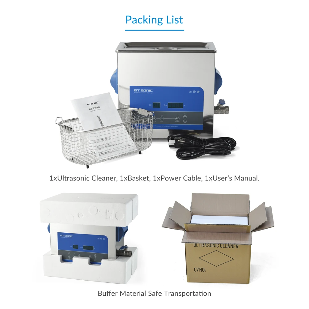 Ультразвуковой очиститель 6 л преобразователь для стиральной машины 304 ванночка