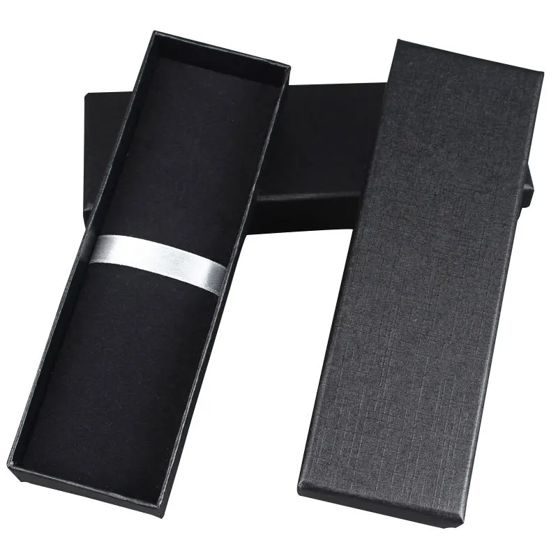 

Hard Carton High-grade Pen Box Packaging black Blue Red Pen Case Box For Gift School Stationery Supplies Gift box
