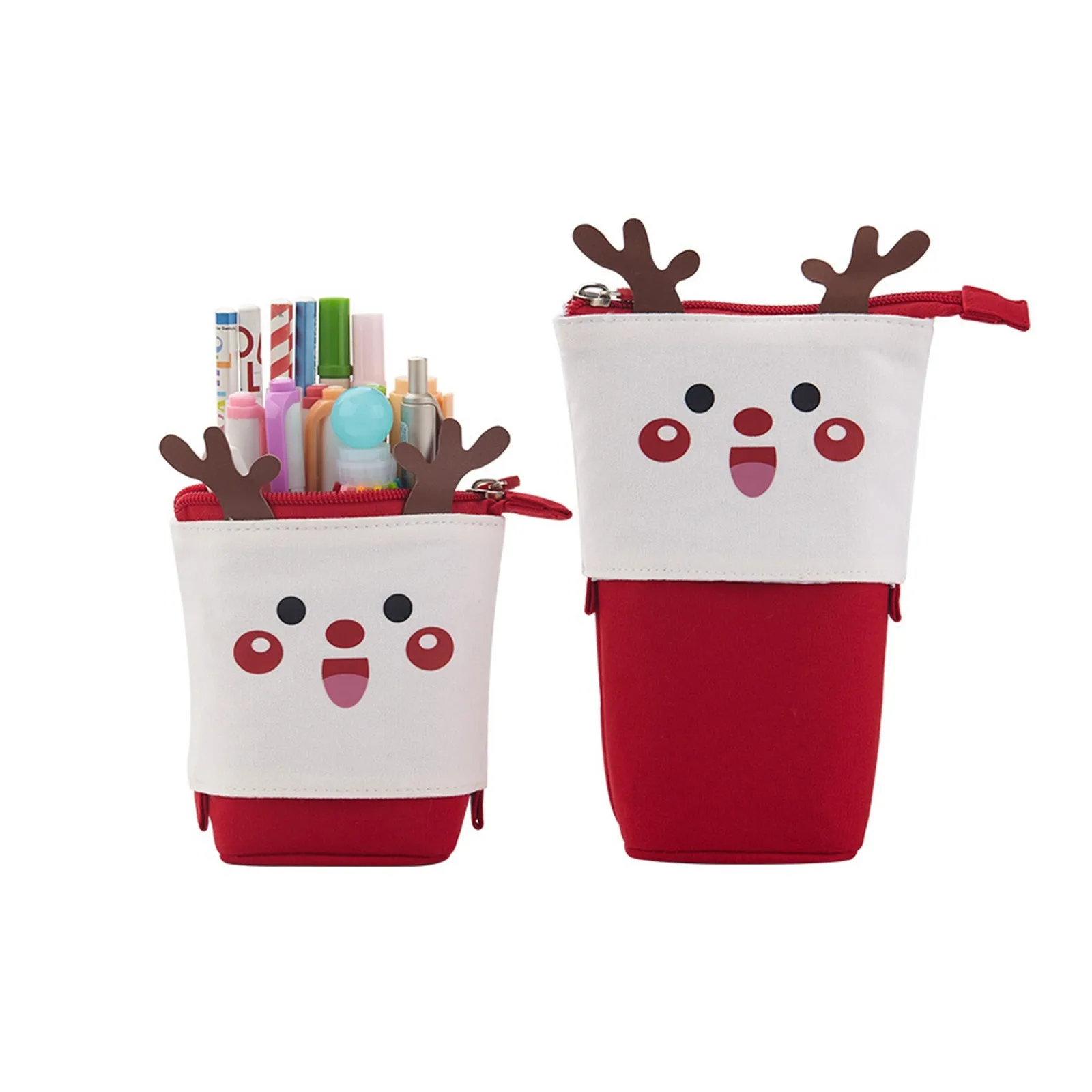 Christmas Pencil Bag Large Capacity Lovely Case Navidad Merry Decorations For Home New Year 2022 | Дом и сад