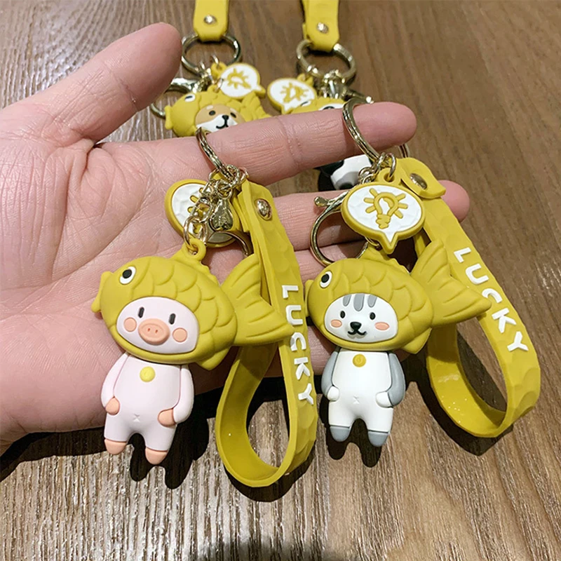 

Novelty with Snapper Burnt Animal Pendant Key Chain Strange Combination Pendant Pendant Pendant Key Chain