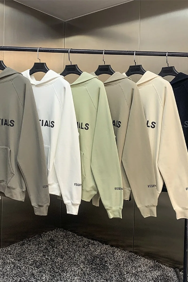 Толстовка мужская оверсайз из 100% хлопка базовая одежда худи с 3D принтом и