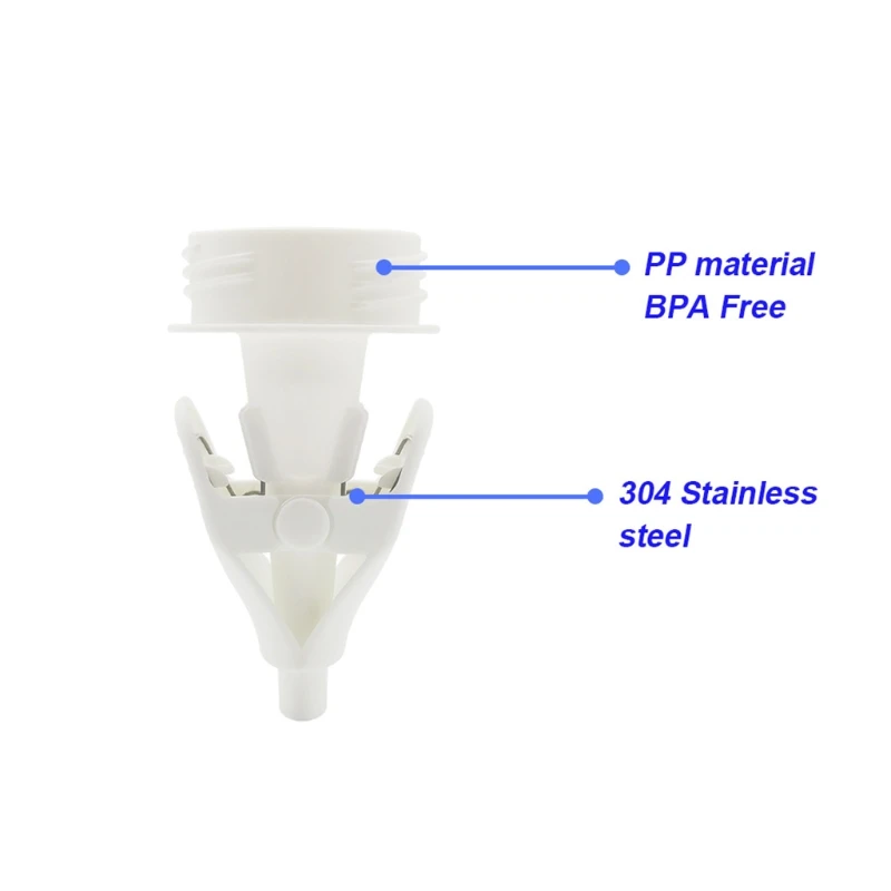 

Baby Breast Milk Storage Bags Clip Adapter for Standard Caliber Breast Pump Connector Converter Clamp