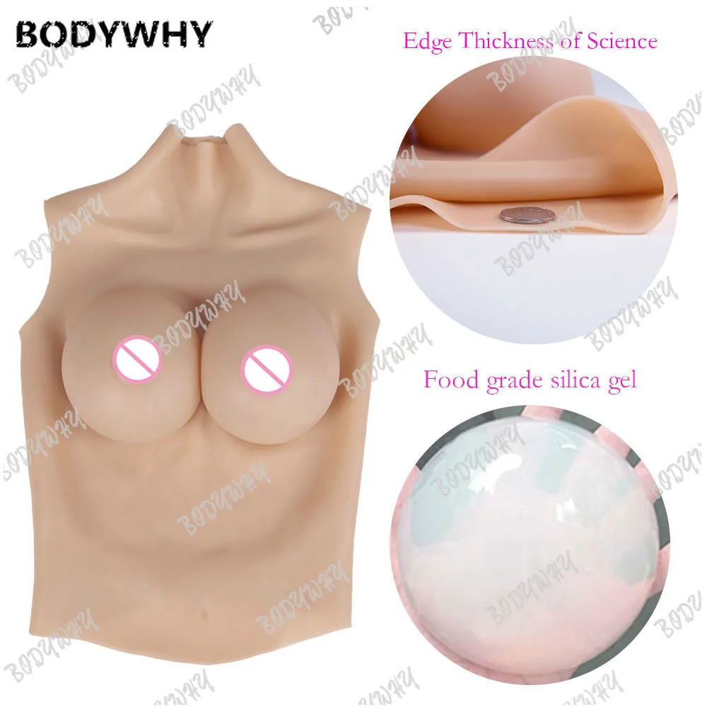 2020 Huge Breast Realistic Artificial Silicone Breast Form Cross-Dressing Drag Silicone Prosthesis Breast Artificial Breast